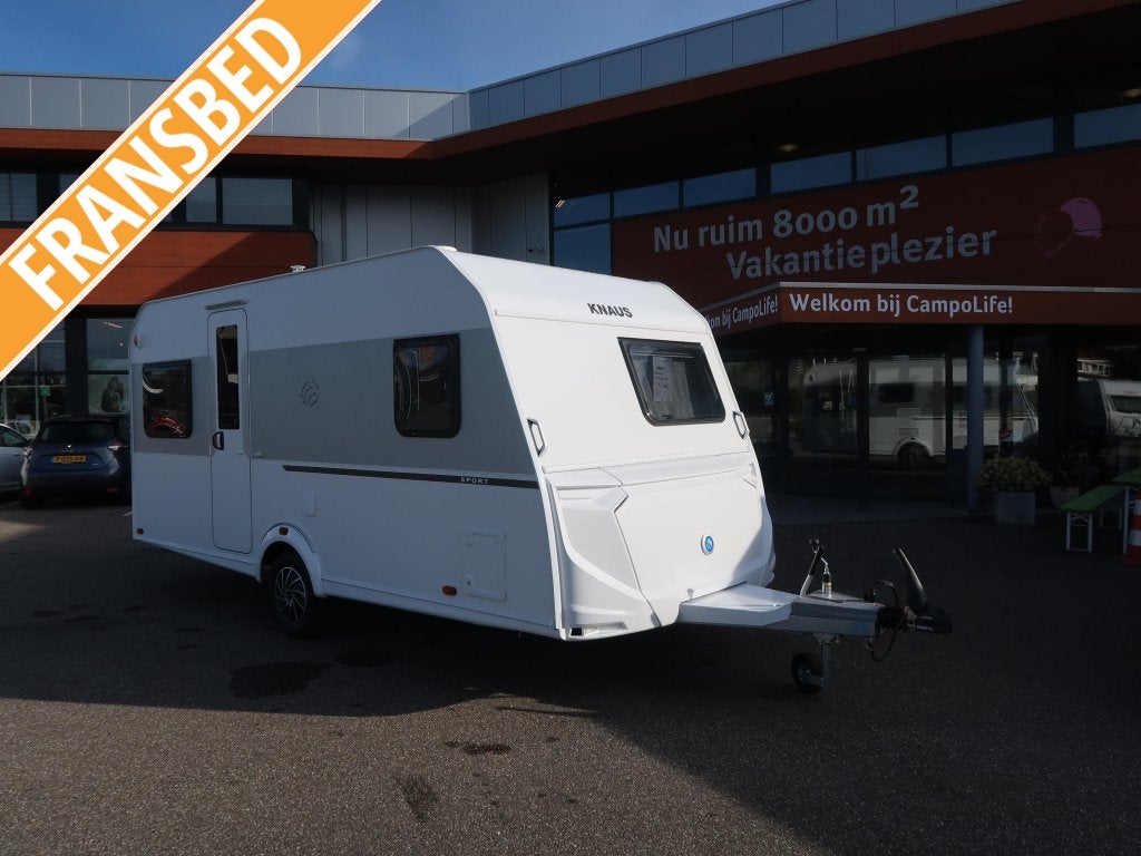 Knaus Sport 450 FU, Caravans en Kamperen, Schokbreker, Rondzit, Overige typen, Knaus