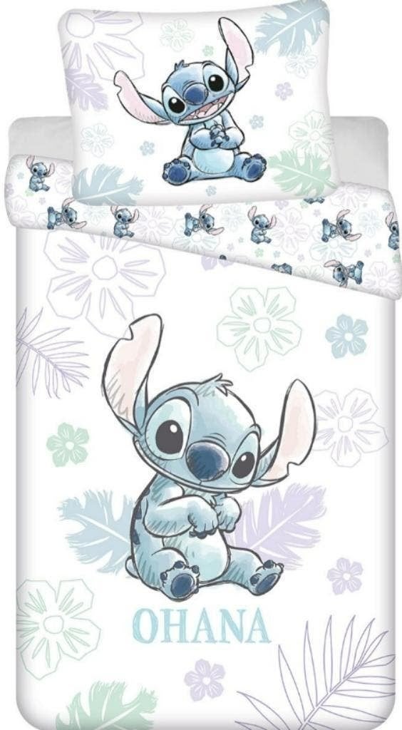 Stitch Baby / Peuter Dekbedovertrek 100x135  - Disney Katoen, Meisje, Dekbedovertrek, Nieuw, Wasbaar