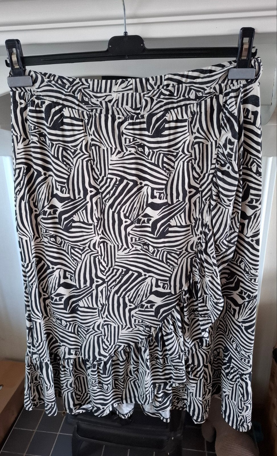 Geisha zebraprint rok - Maat L/40, Maat 38/40 (M), Geisha, Zwart, Ophalen of Verzenden