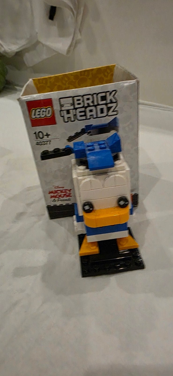 LEGO BrickHeadz Donald Duck 40377 - Disney Mickey & Friends, Ophalen of Verzenden, Zo goed als nieuw, Overige merken
