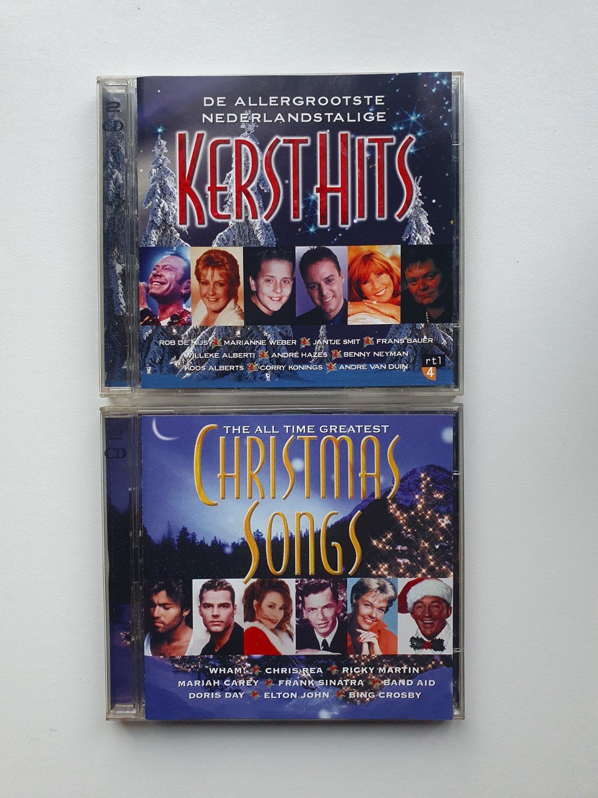 Kerst Hits CD's: Nederlands & Internationaal (2x2CD), Kerst, Ophalen of Verzenden, Zo goed als nieuw, Verzamelalbum