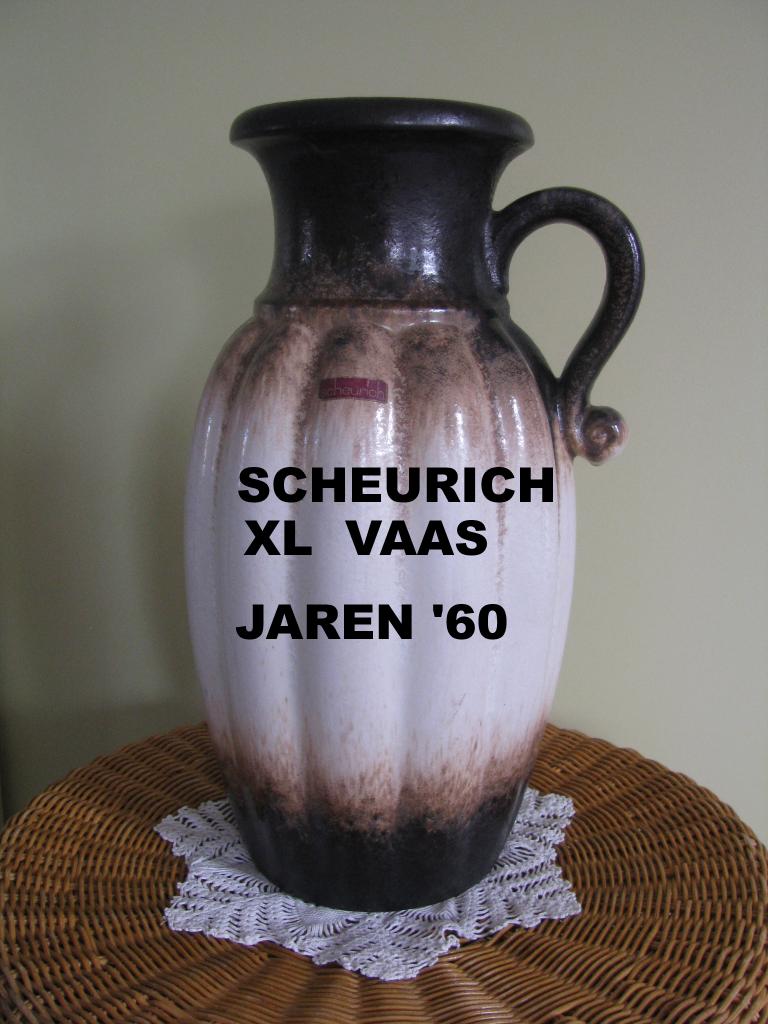 Scheurich * XL vaas * jaren '60 * pompoen vorm * 492-44 *, Ophalen