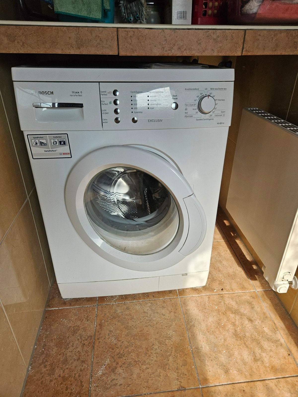 Wasmachine t.e.a.b., Witgoed en Apparatuur, Ophalen, Gebruikt, 85 tot 90 cm, 1200 tot 1600 toeren