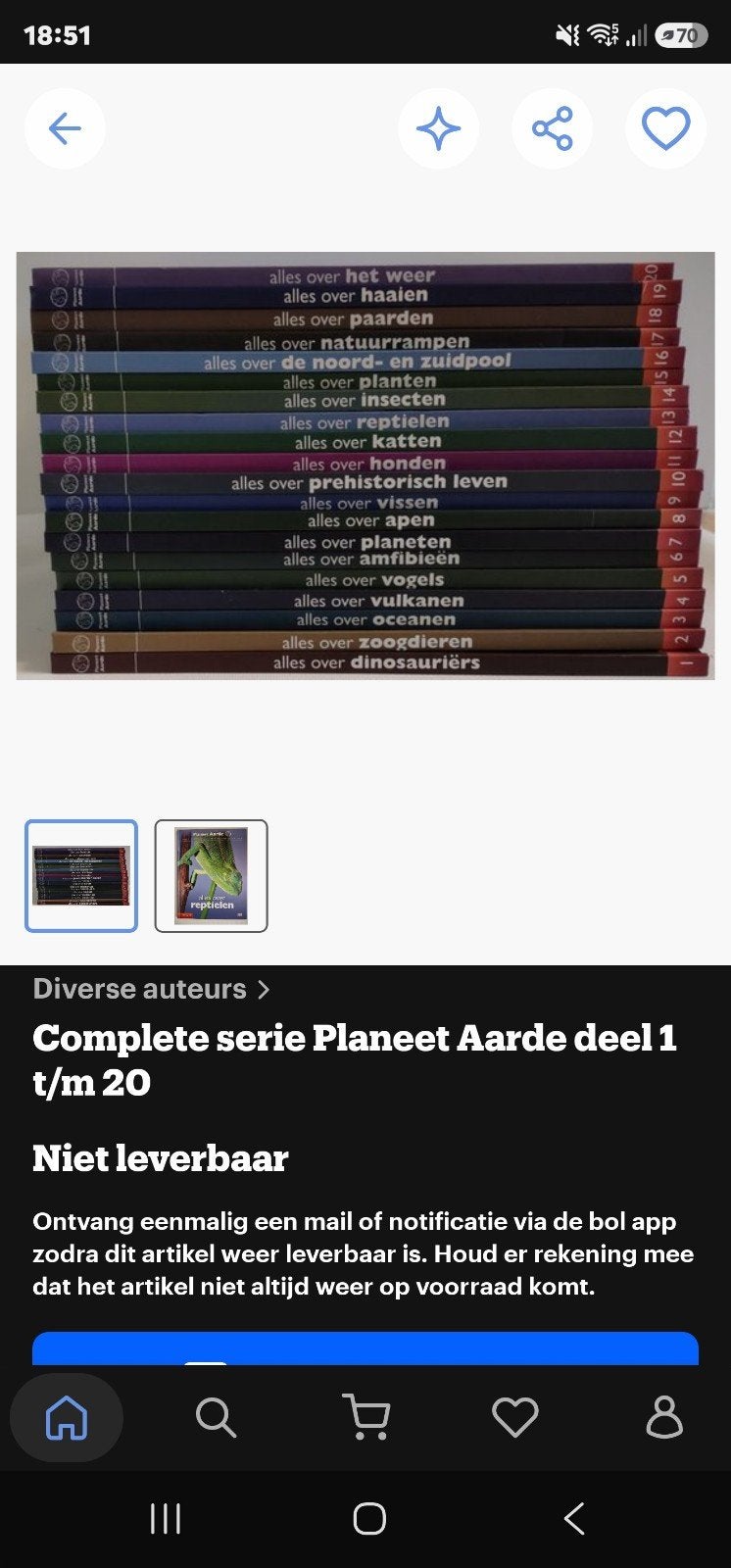 20 delige boekenreeks planeet aarde, Boeken, Ophalen of Verzenden, Zo goed als nieuw, Dieren