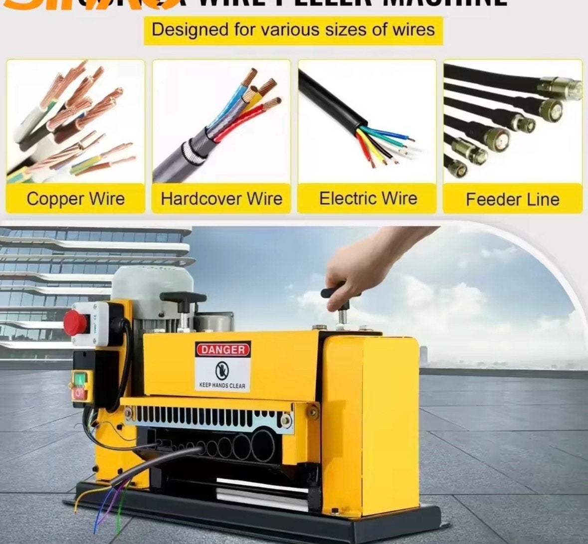 Elektrische Draadstripmachine 1-38mm Kabel Stripper, Ophalen, Nieuw