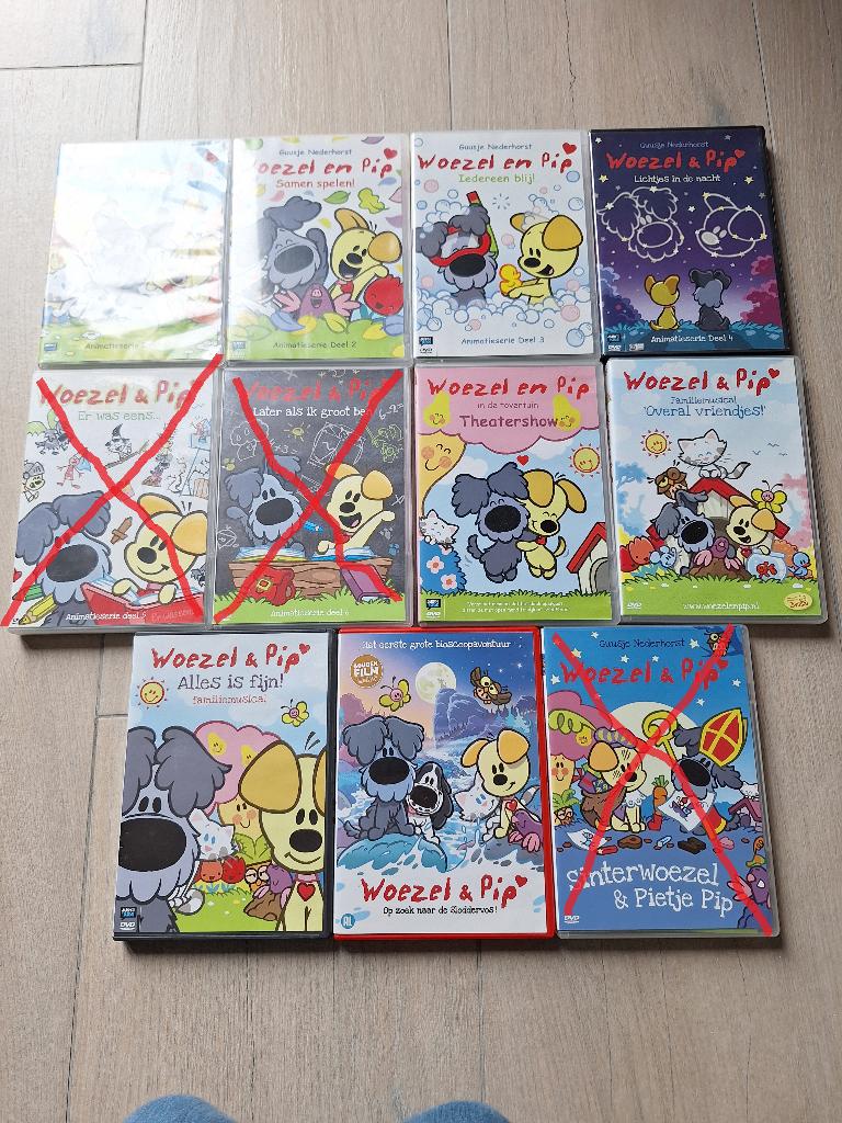 Woezel en Pip dvd's, Cd's en Dvd's, Dvd's | Kinderen en Jeugd, Alle leeftijden, Boxset, Ophalen of Verzenden, Zo goed als nieuw