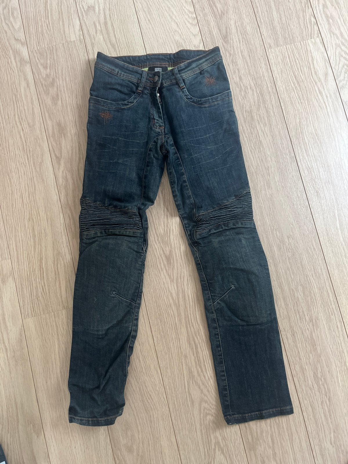PROOF Kevlar motorjeans dames W27/L30, Ophalen of Verzenden, Zo goed als nieuw, Blauw, W27 (confectie 34) of kleiner