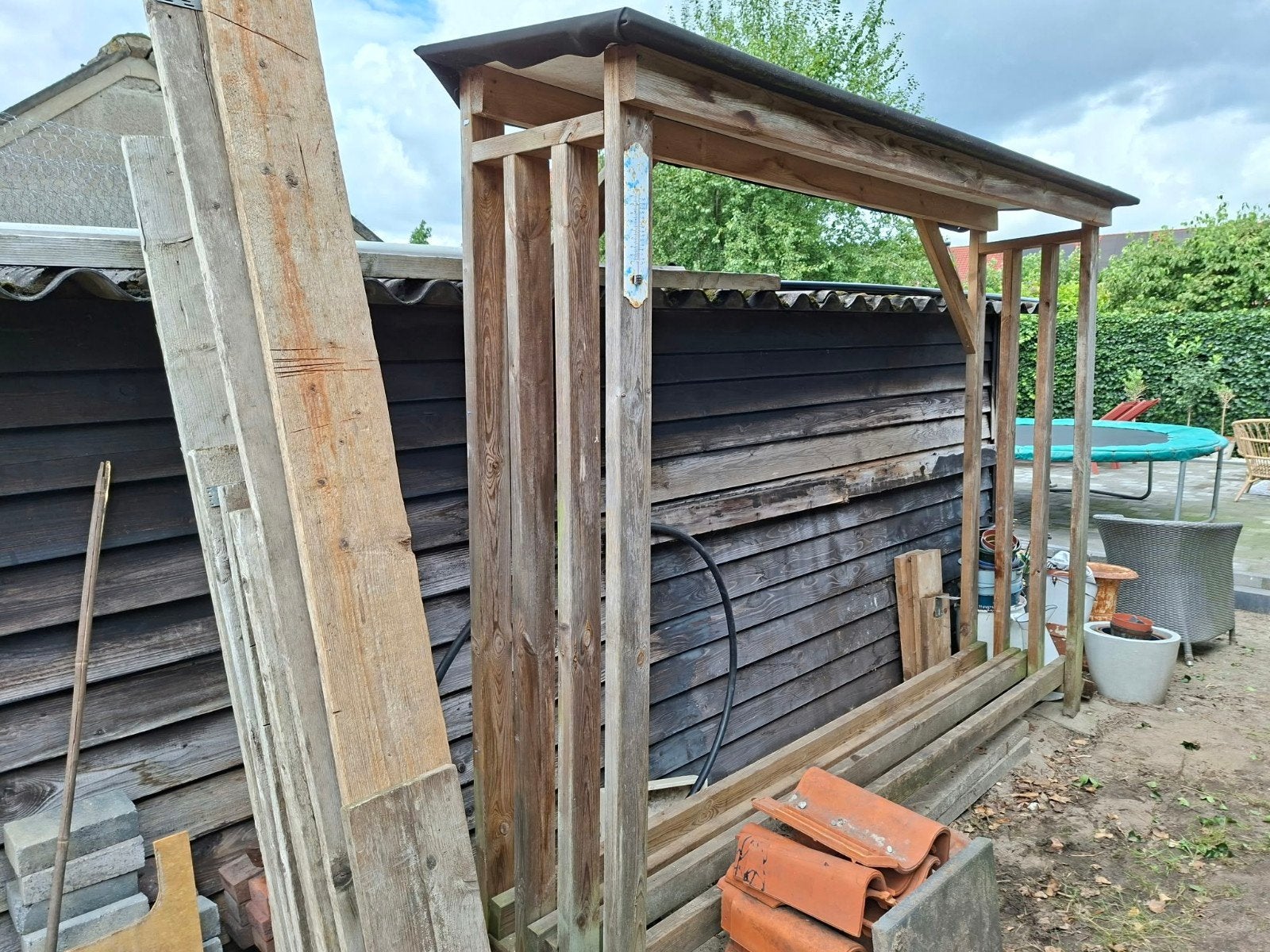 opberghok voor hout 270x215x50, Ophalen, Hout, Overige typen