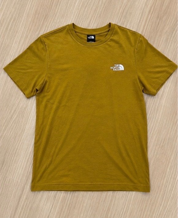 The North Face T-shirt - Olijfgroen/Mosterdgeel, Kleding | Heren, T-shirts, Ophalen of Verzenden, Zo goed als nieuw, Overige maten