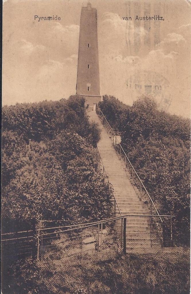 Pyramide van austerlitz in 1926 oude ansichtkaart ( 9651 ), Verzamelen, Ophalen of Verzenden, 1920 tot 1940, Gelopen, Noord-Brabant