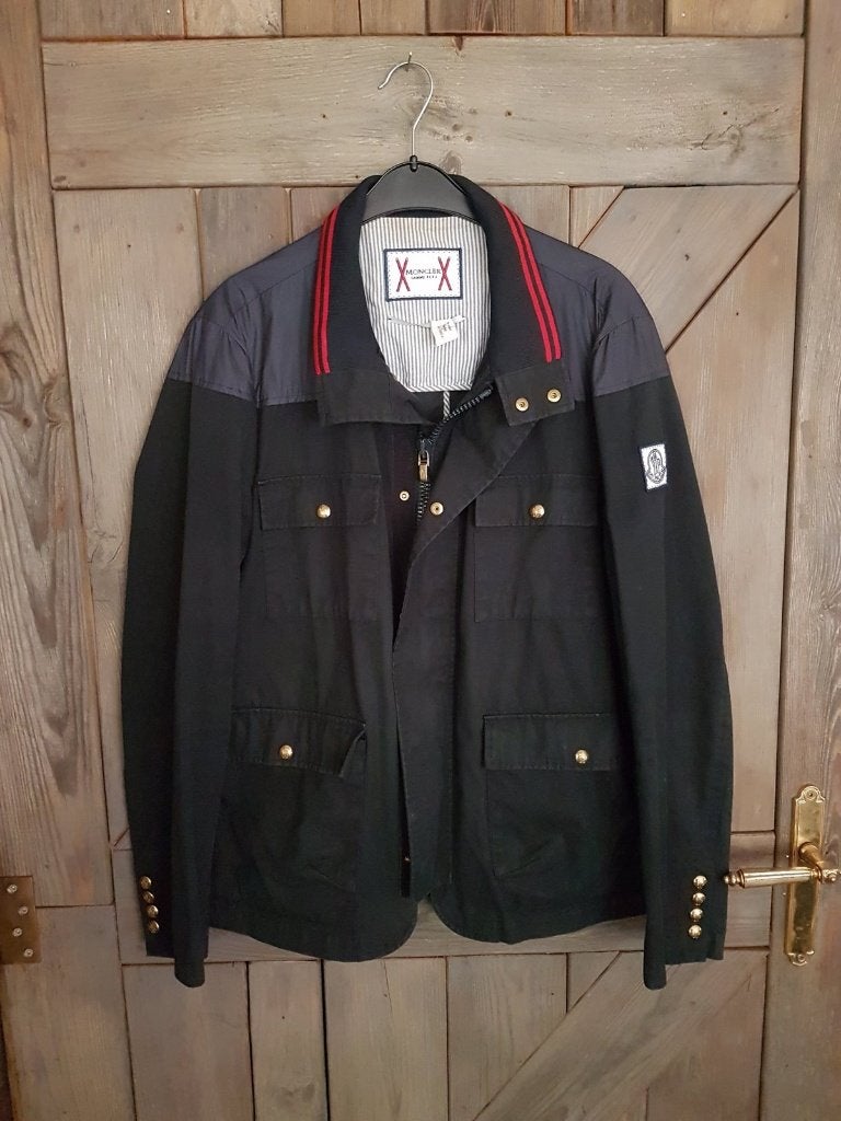 Prachtig herenjack van Moncler. Maat M/L - ZGAN, Maat 52/54 (L), Moncler, Zwart, Ophalen of Verzenden