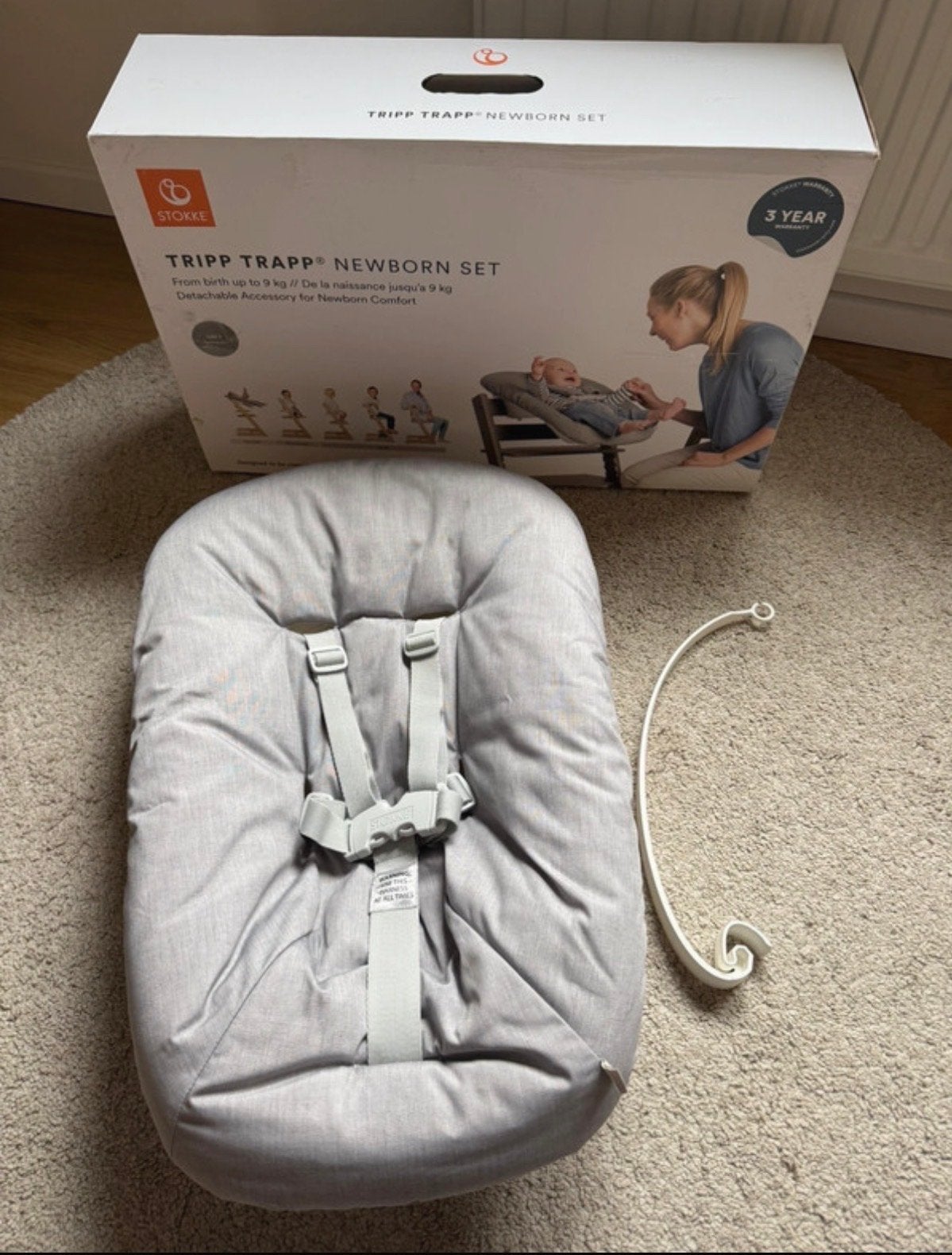 Stokke Newborn kuipje voor Tripp Trapp stoel - Goede staat, Kinderen en Baby's, Ophalen of Verzenden, Zo goed als nieuw, Meegroeistoel