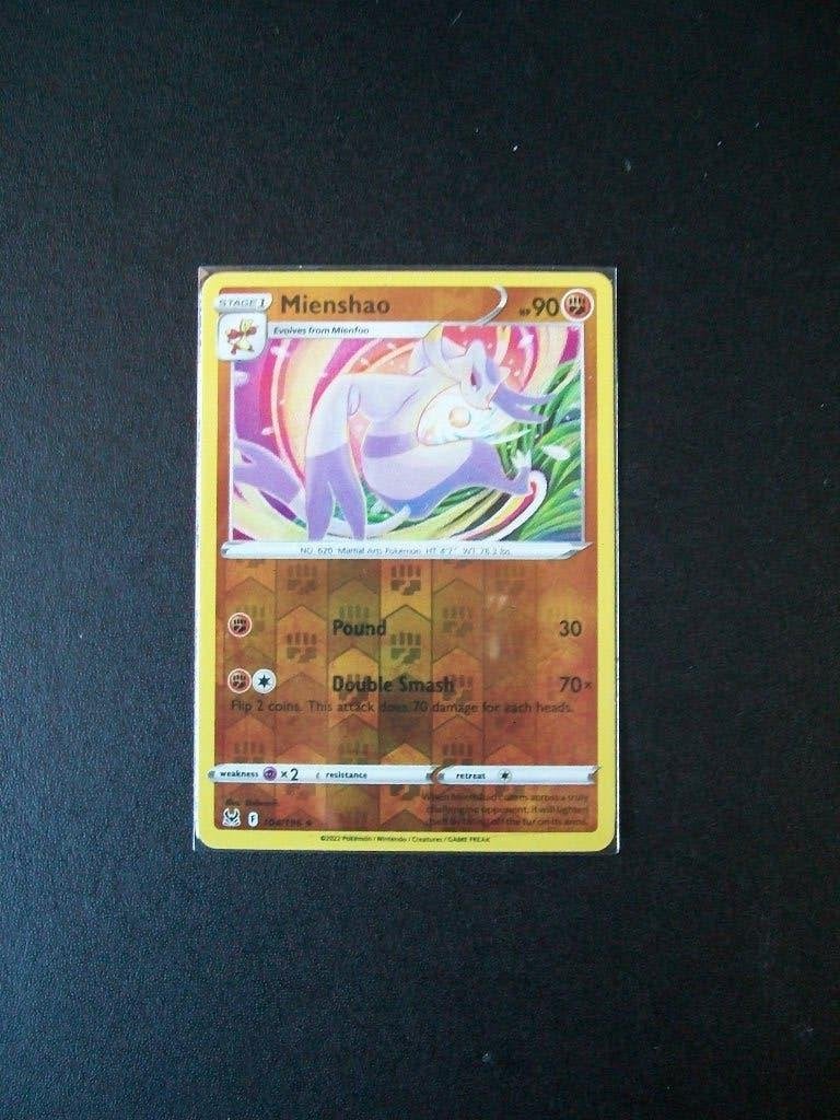 3024: Nieuwe Pokemon kaart holofoil MIENSHAO HP 90 (104/196), Verzenden, Nieuw, Losse kaart, Foil