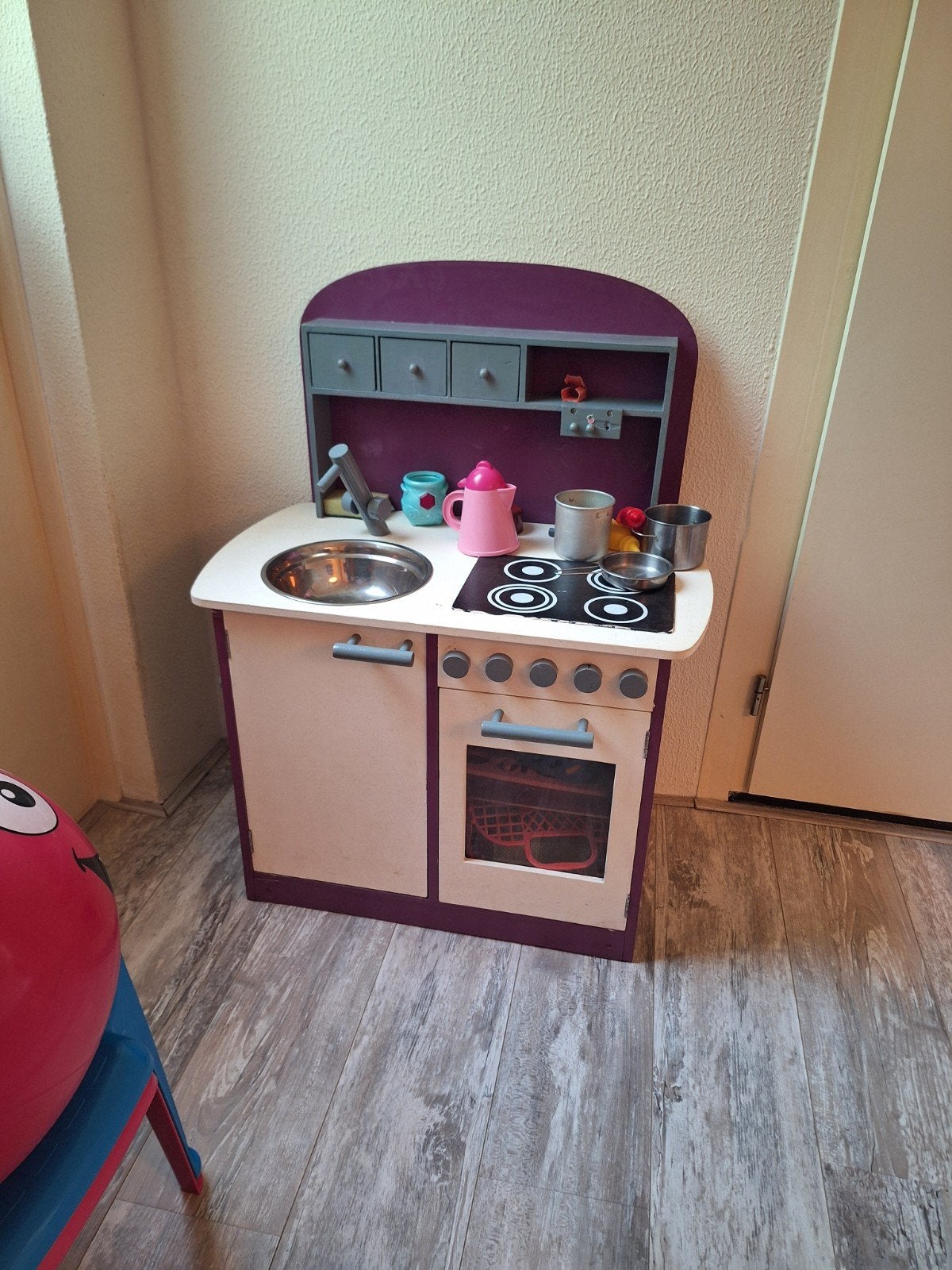 Speelkeuken met pannenset en meer speelgoed, Kinderen en Baby's, Speelgoed | Speelkeukens, Ophalen of Verzenden, Gebruikt