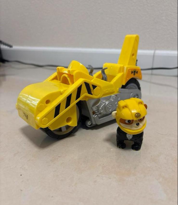 Paw Patrol Moto Pups Deluxe Voertuig Rubble, Ophalen, Zo goed als nieuw