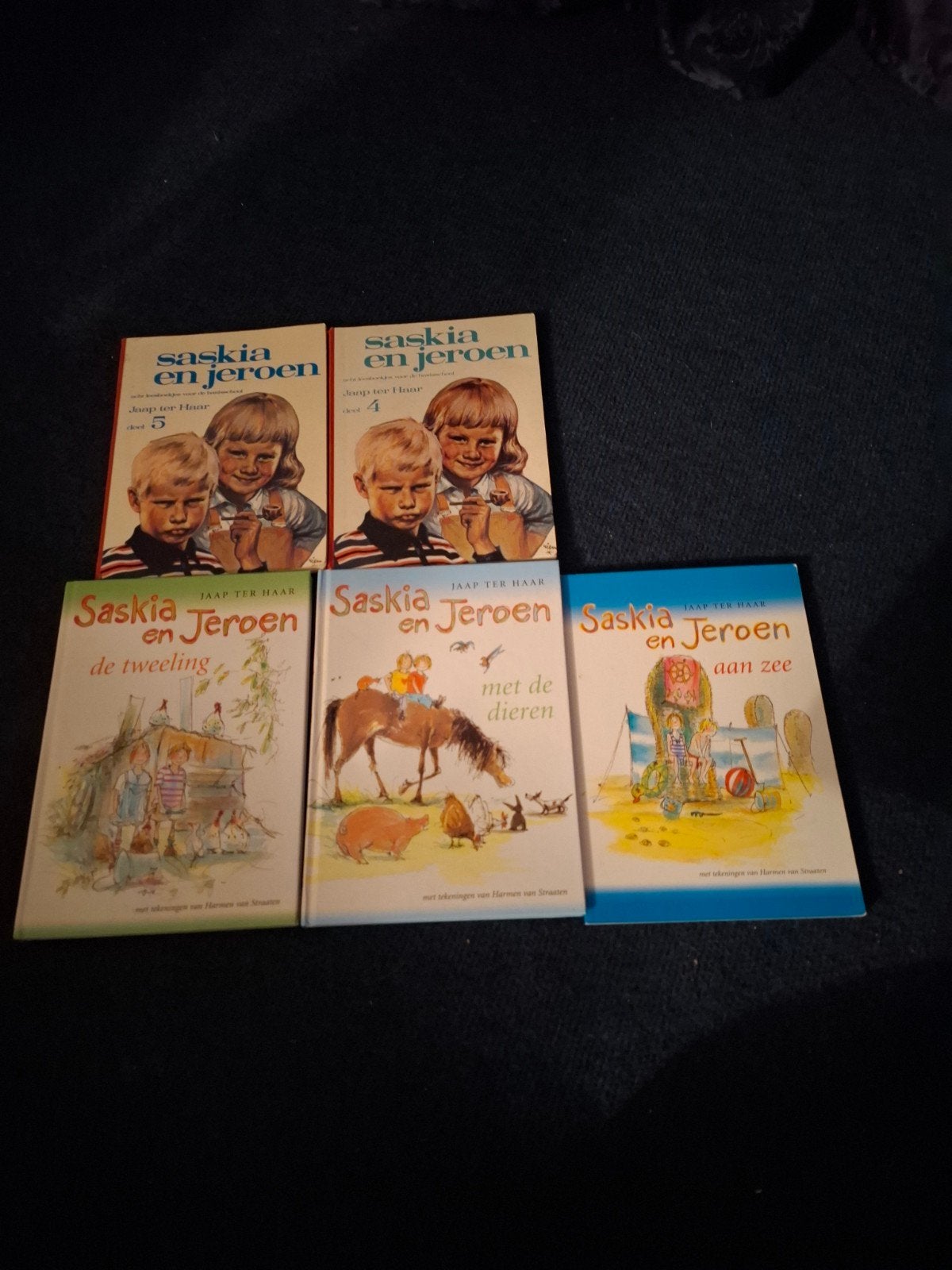 Saskia en Jeroen boeken - 2 oud, 3 nieuw, Ophalen of Verzenden, Gelezen, Jaap ter Haar, Fictie algemeen