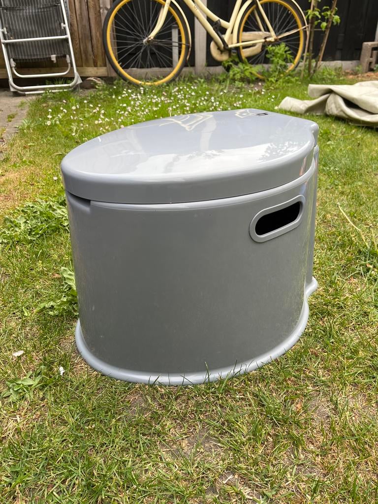 Draagbaar Camping Toilet - Grijs, Caravans en Kamperen, Ophalen, Zo goed als nieuw