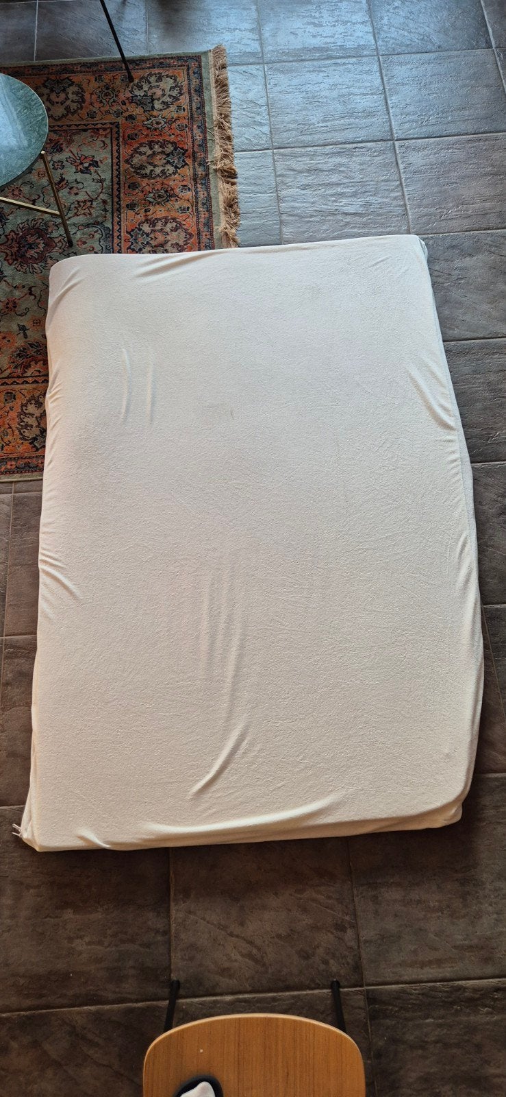 Comfort Air Matras-topper / Frans bed / caravan, Ophalen, Tweepersoons, 140 cm, Zo goed als nieuw
