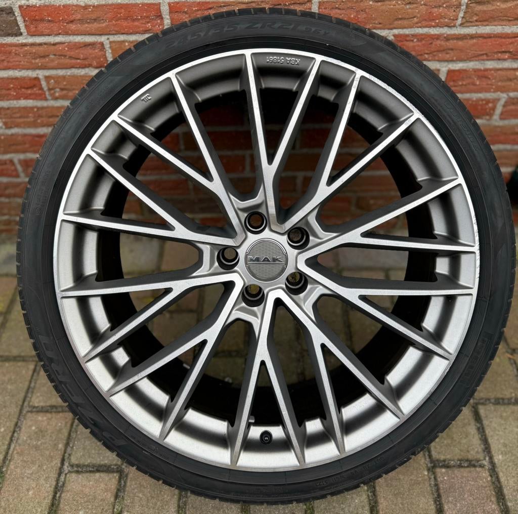 ✅ 21” Polestar / Volvo / Ford Velgen + Pirelli 245/35 R21, Banden en Velgen, Personenwagen, Zomerbanden, Gebruikt