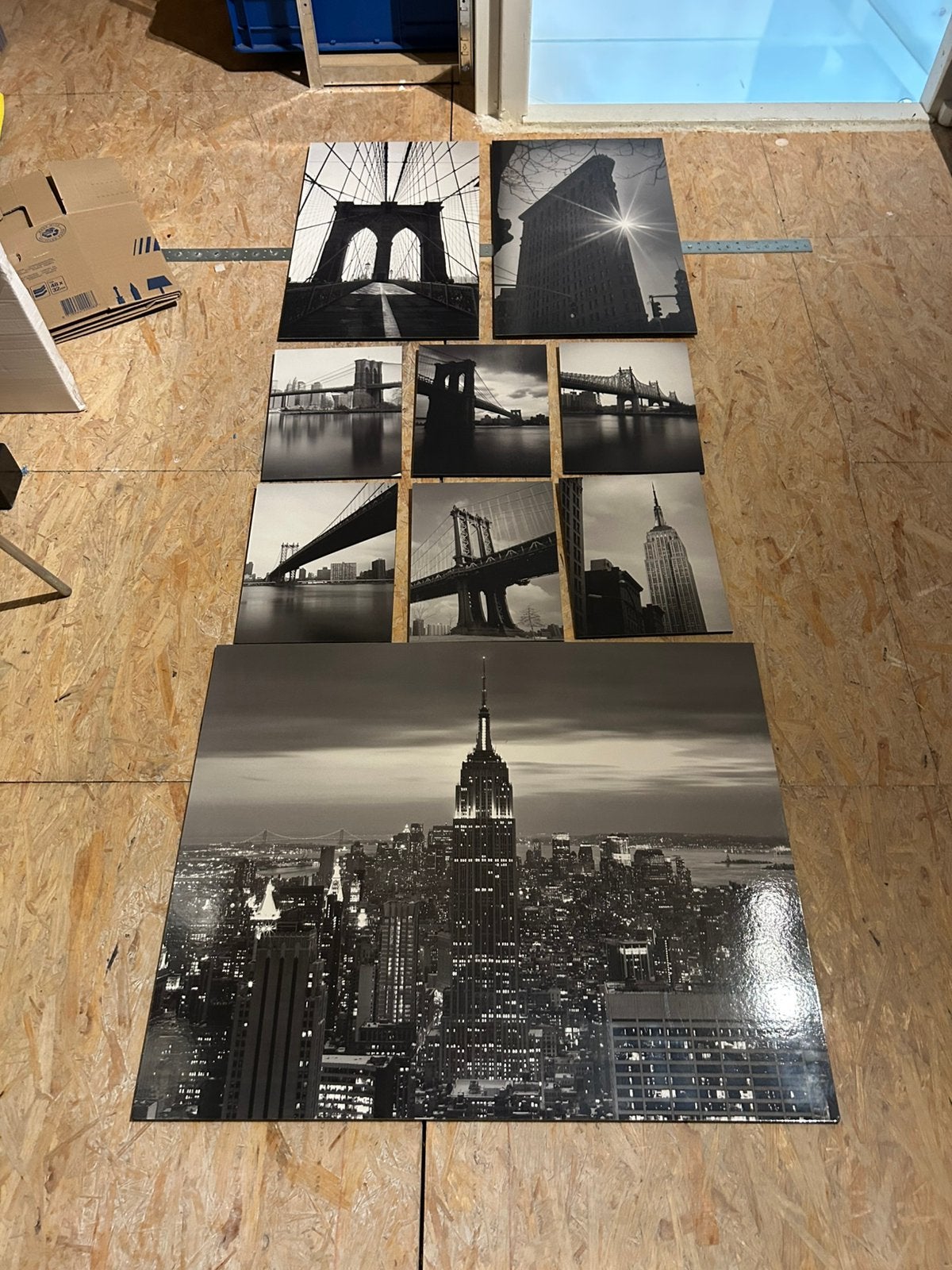 Grönby 9 delige set foto’s van New York, Ophalen, Zo goed als nieuw, Overige onderwerpen