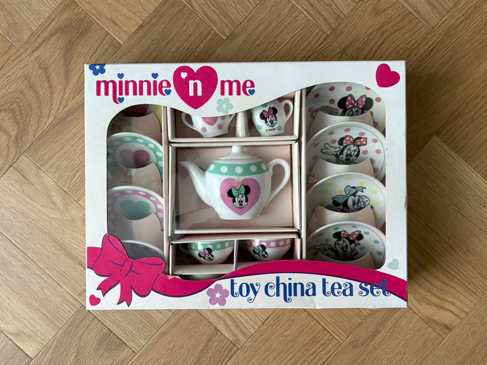 Disney vintage mini theeservies Minnie Mouse china toy set, Ophalen, Mickey Mouse, Zo goed als nieuw, Servies