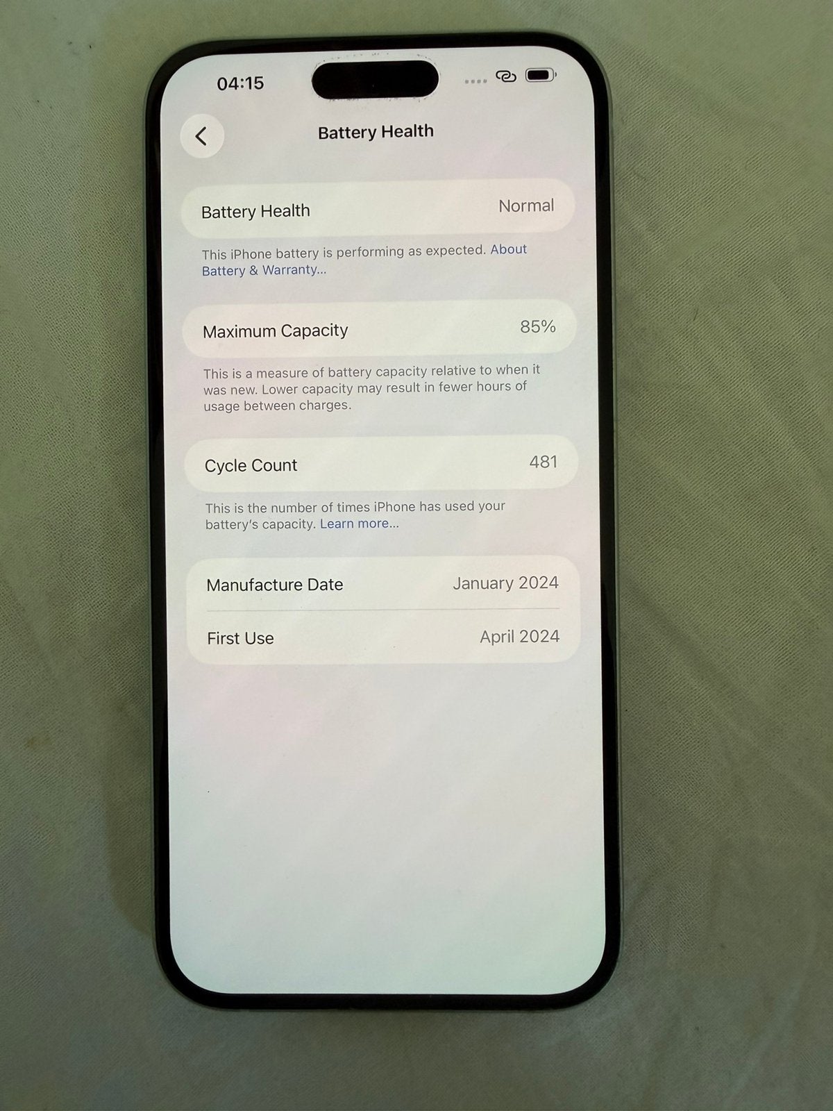 Iphone 15 Plus - Sky Blue - Unlocked and Activated, Ophalen, 128 GB, Blauw, Zo goed als nieuw