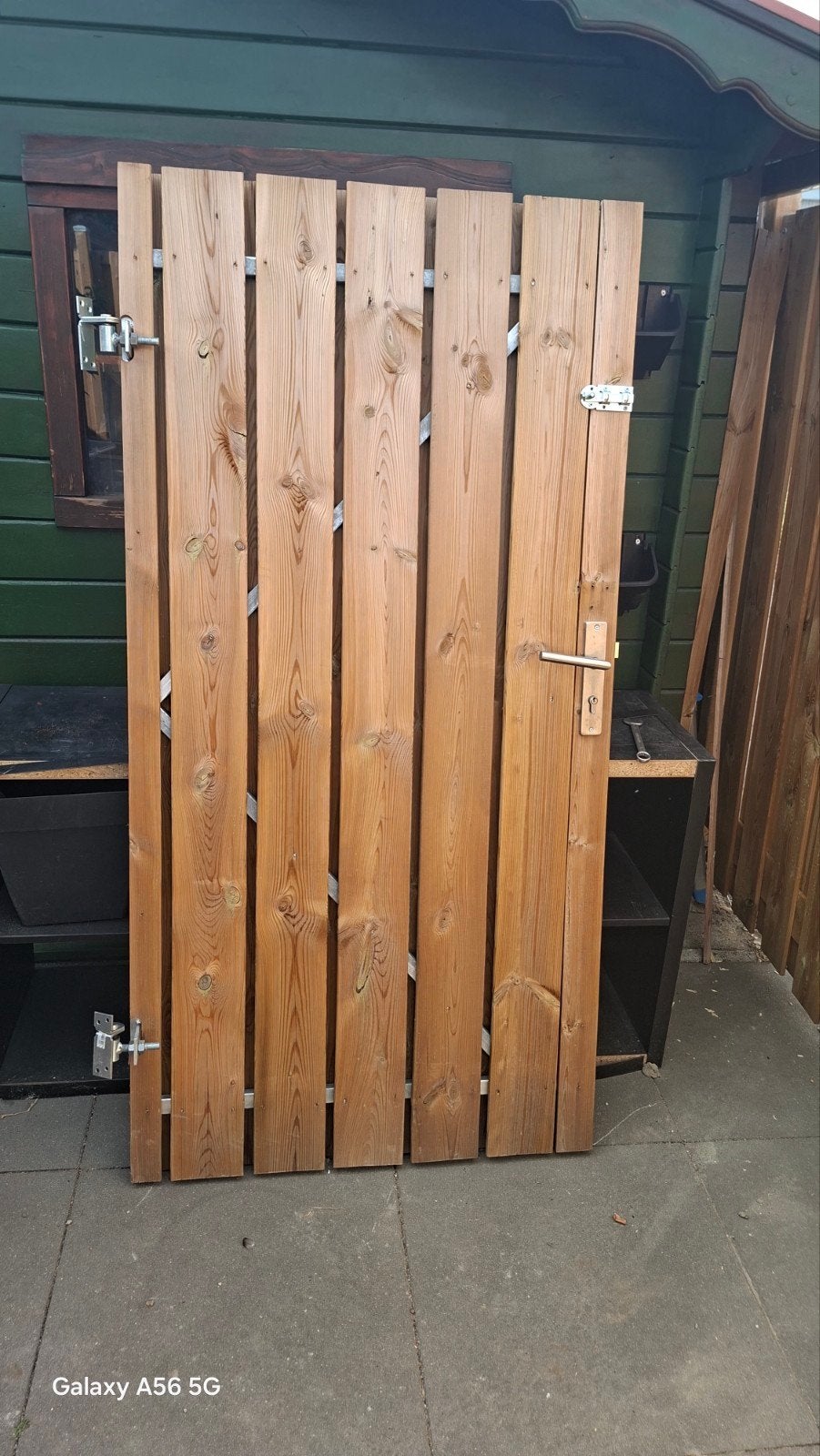 Schutting poort compleet - Zo goed als nieuw, Tuin en Terras, Schuttingen, Ophalen, 1 tot 2 meter, Minder dan 3 meter, Zo goed als nieuw