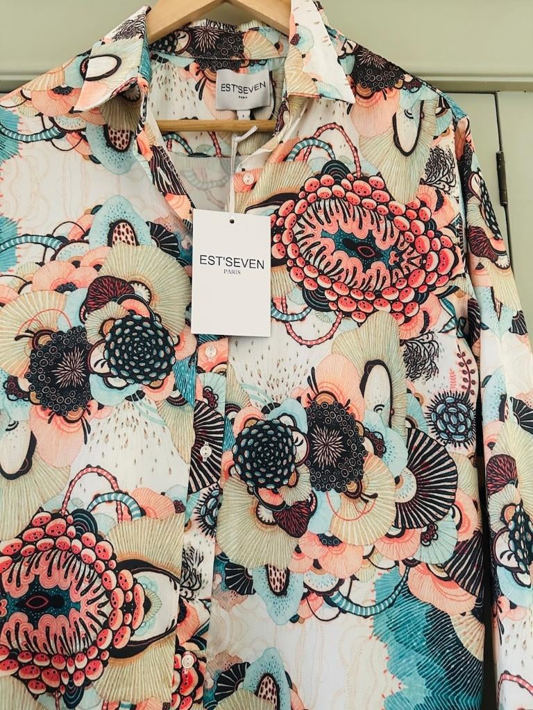 Blouse Est Seven maat L Nieuw, Kleding | Dames, Blouses en Tunieken, Overige kleuren, Maat 42/44 (L), Ophalen of Verzenden, Est Seven