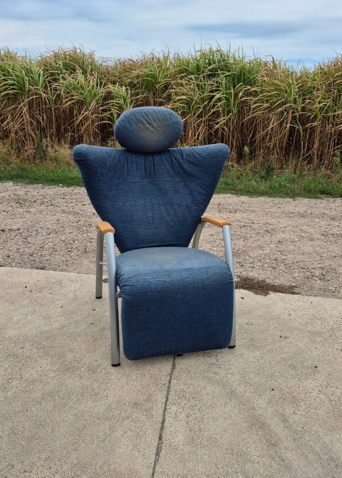 vintage memphis style Skipper relaxfauteuil Bonaldo 1980s, Huis en Inrichting, Fauteuils, Ophalen, Memphis milano post modrrn postmodern