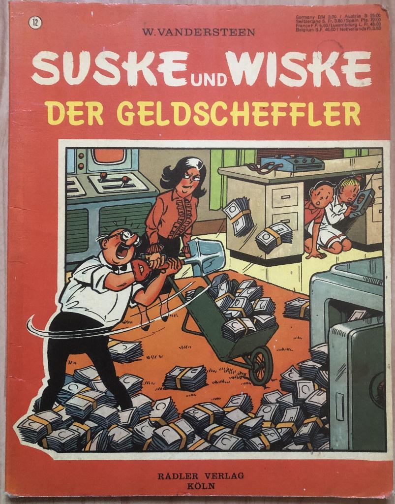 SUSKE UND WISKE - DER GELDSCHEFFLER - 1973, Eén stripboek, Ophalen of Verzenden, Zo goed als nieuw, Willy Vandersteen