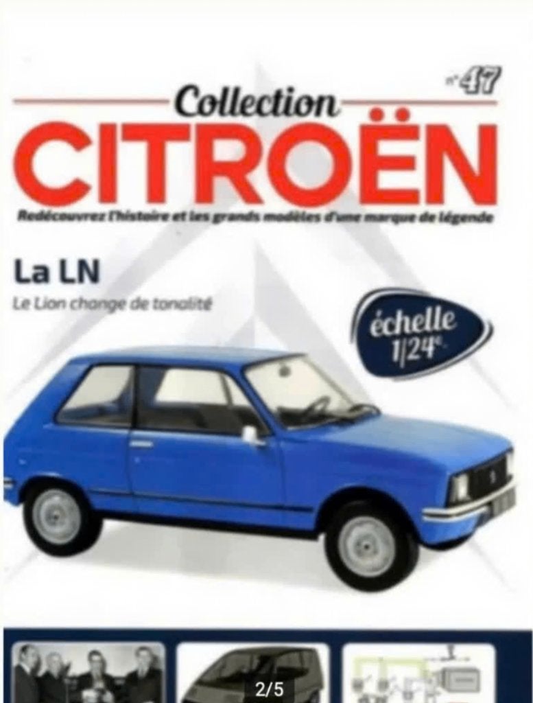 Citroen LN SCHAAL 1:24 Collection Citroen # 47, Hobby en Vrije tijd, Verzenden, Nieuw, Auto, Overige merken