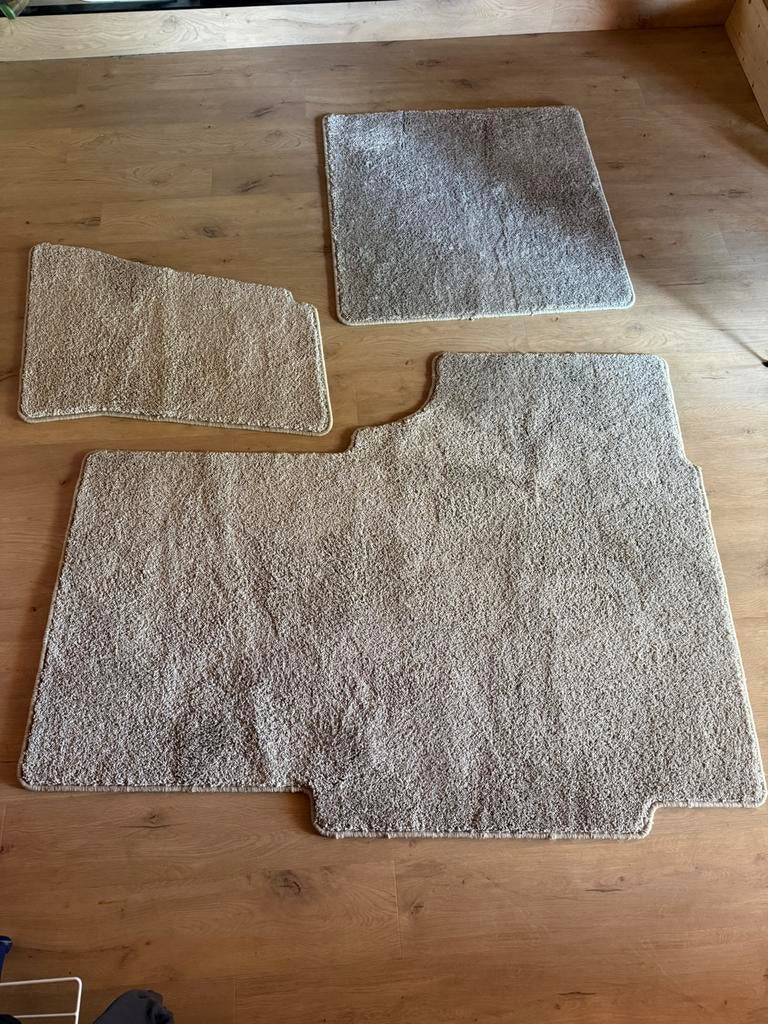 Hoogpolige mattenset caravan Fendt 465 SFB beige nieuw!, Ophalen of Verzenden, Zo goed als nieuw