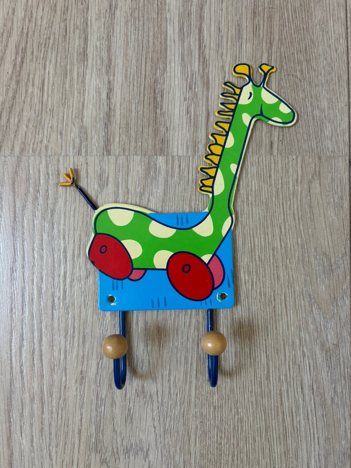 Kinderkapstok Giraffe metaal, Overige merken, Ophalen of Verzenden, Zo goed als nieuw, Kapstokje