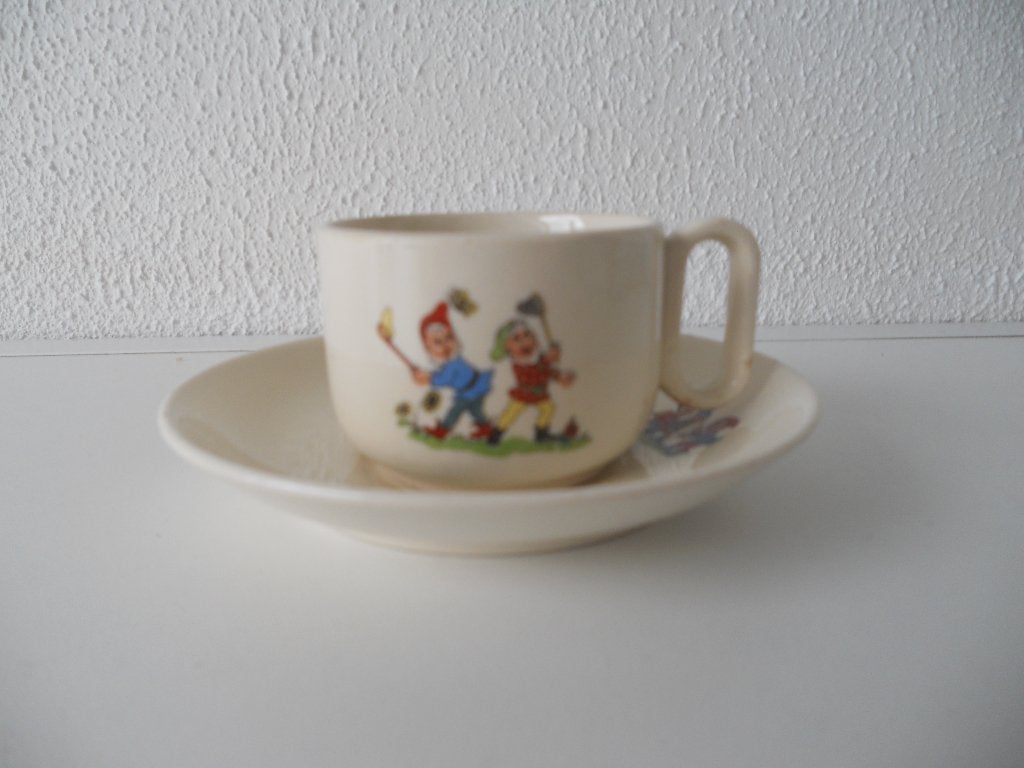Kop en schotel Kabouters, Ophalen of Verzenden