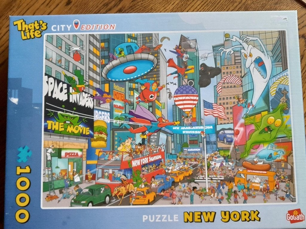 Puzzel New York Legpuzzel 1000 stukjes, Hobby en Vrije tijd, Denksport en Puzzels, Ophalen of Verzenden, 500 t/m 1500 stukjes