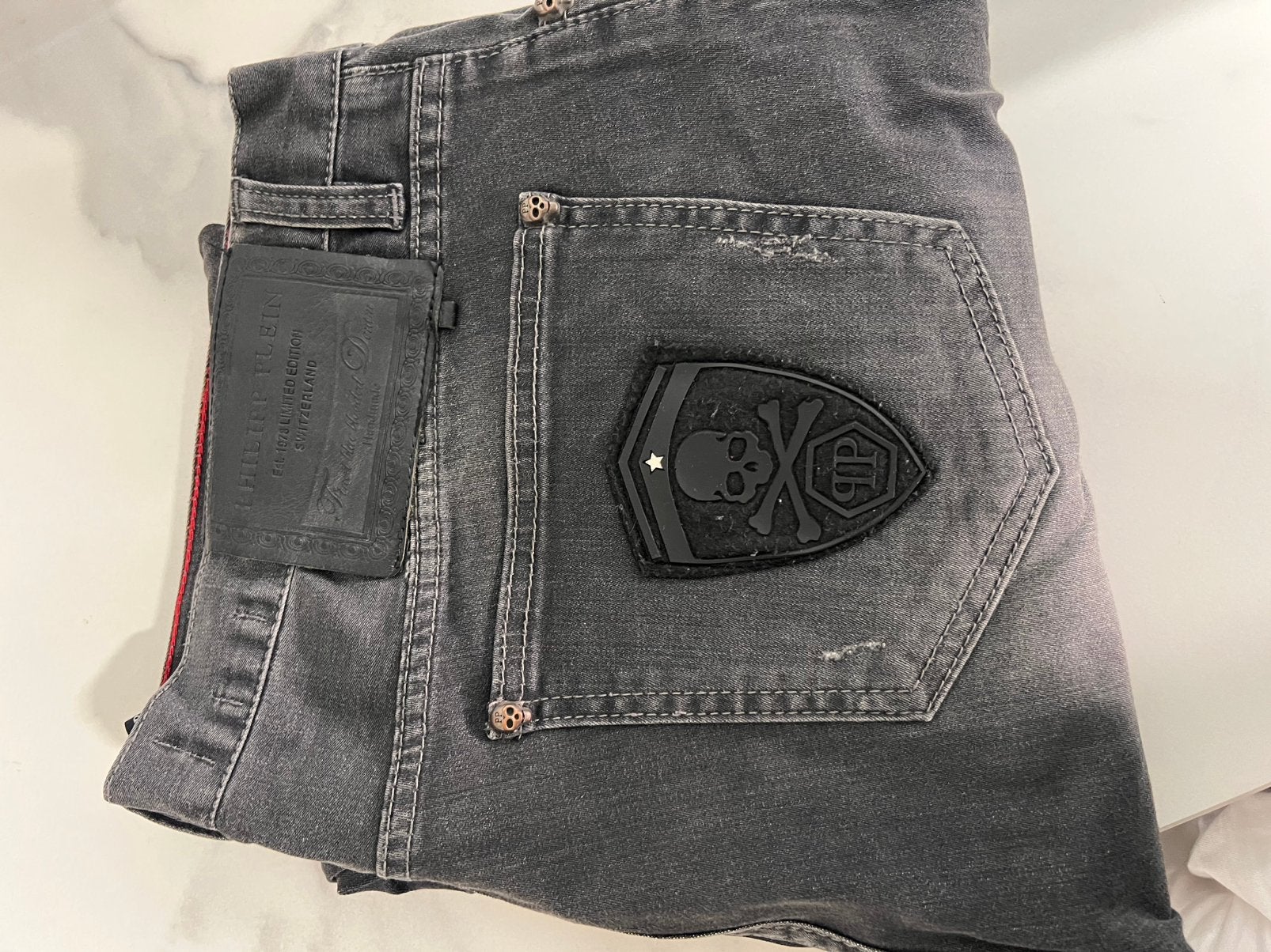Philipp Plein jeans, Ophalen of Verzenden, Zo goed als nieuw, Blauw, W36 - W38 (confectie 52/54)