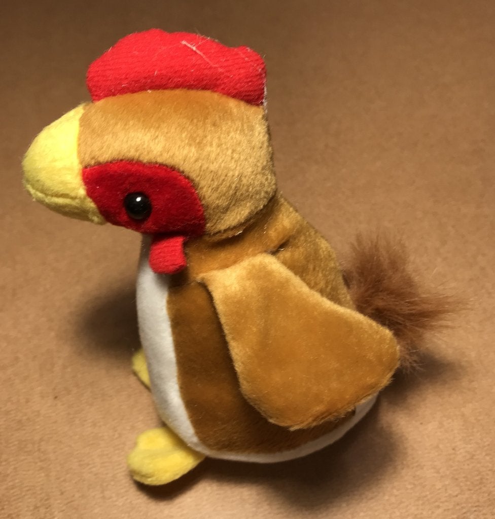 kip, knuffel, Met geluid, Overige typen, Ophalen of Verzenden, Zo goed als nieuw