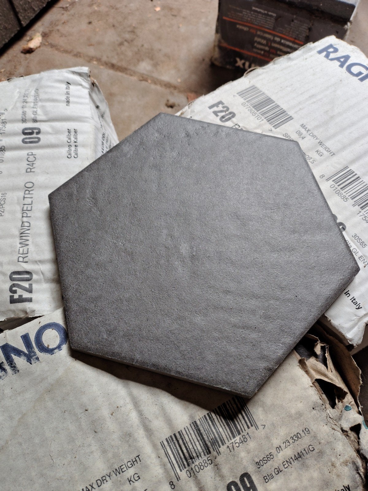 Ragno Rewind Peltro Hexagon Tegels Badkamer - 3 Pakjes, Ophalen, Nieuw, 20 tot 40 cm, Minder dan 5 m²