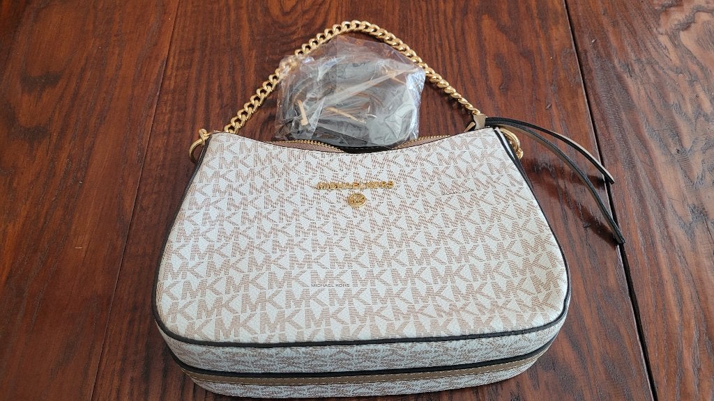 Damestas Michael Kors, Verzenden, Nieuw, Beige, Handtas