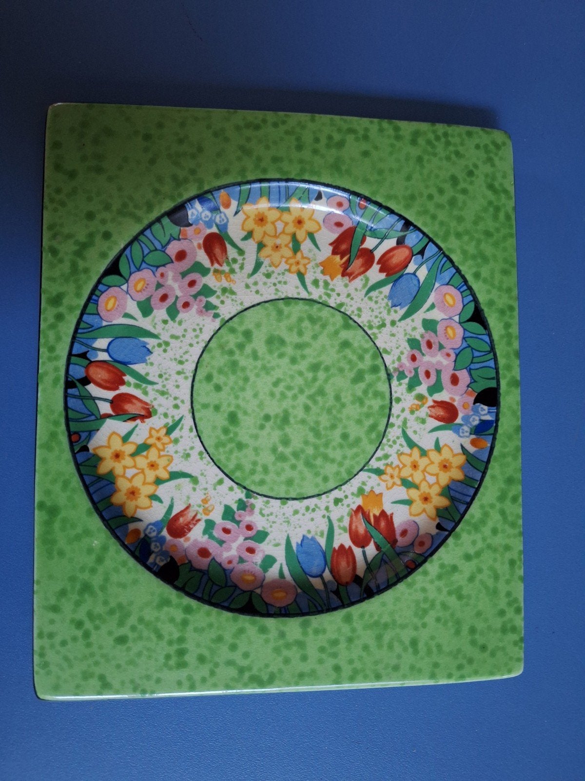 Vintage Art Deco Royal Staffordshire Biarritz  bord Chloris, Ophalen of Verzenden