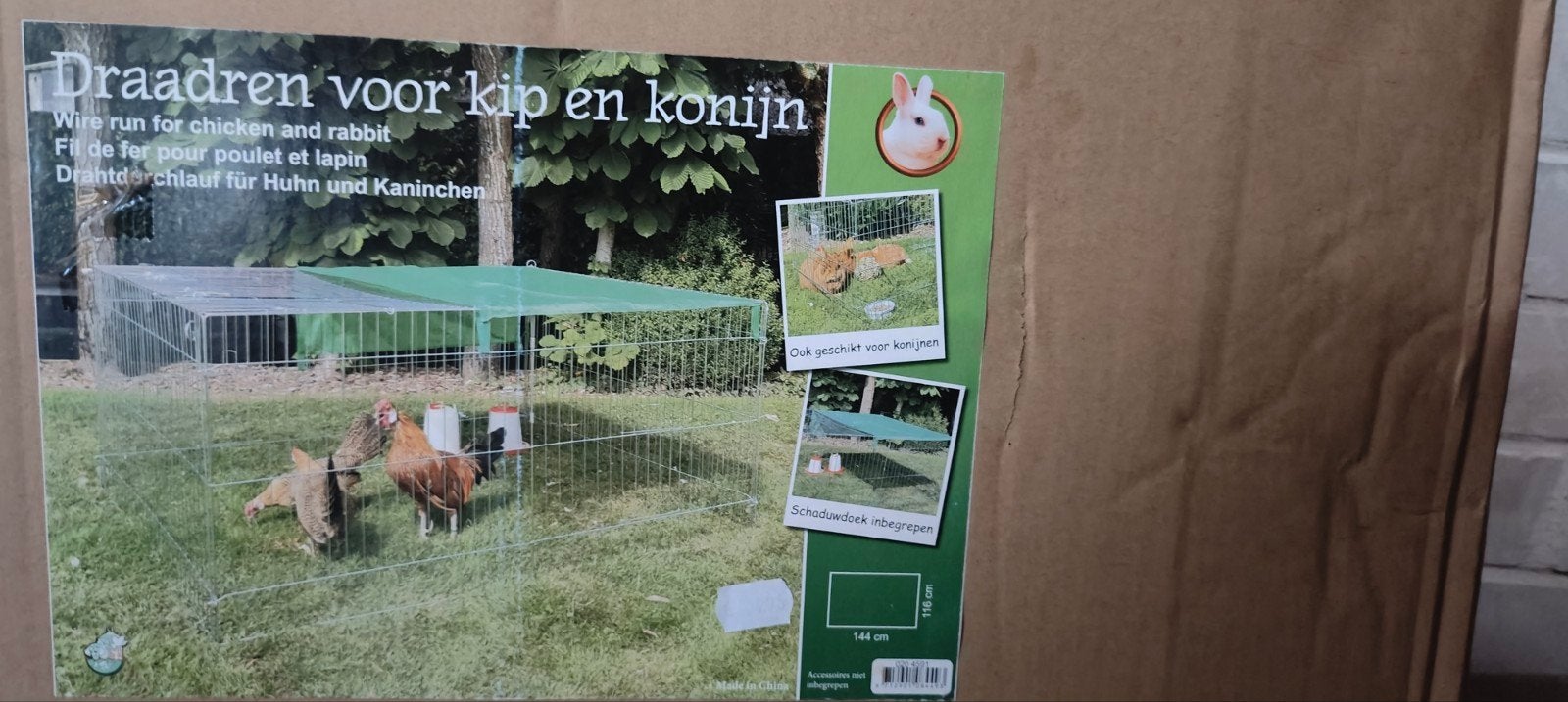 Konijnen ren, Dieren en Toebehoren, Knaagdieren en Konijnen | Hokken en Kooien, 110 cm of meer, Zo goed als nieuw, Ren, Ophalen