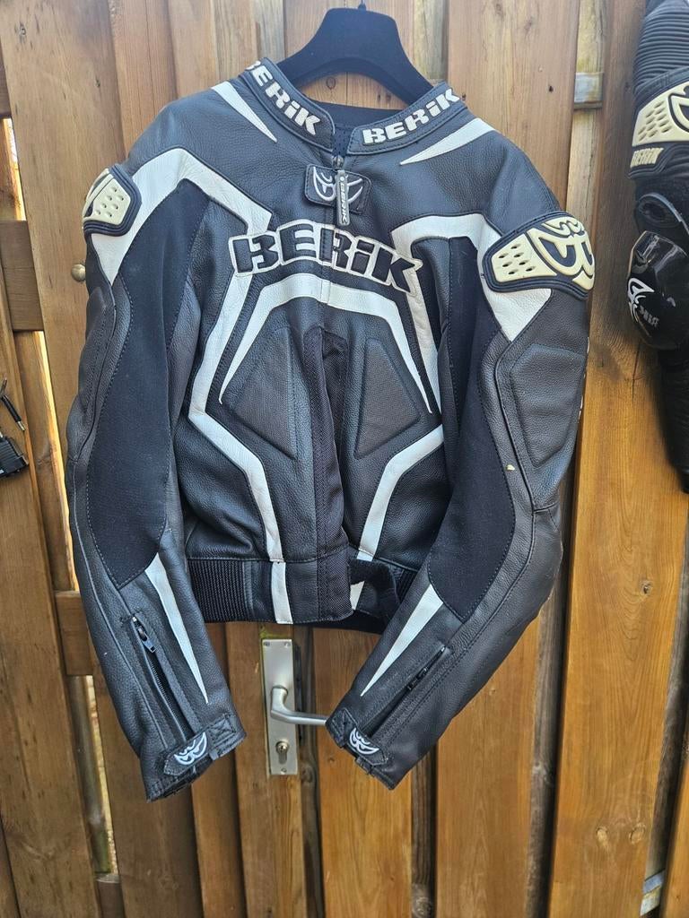 Berik leren motorpak maat 52, Motoren, Kleding | Motorkleding, Ophalen of Verzenden, Tweedehands, Combipak