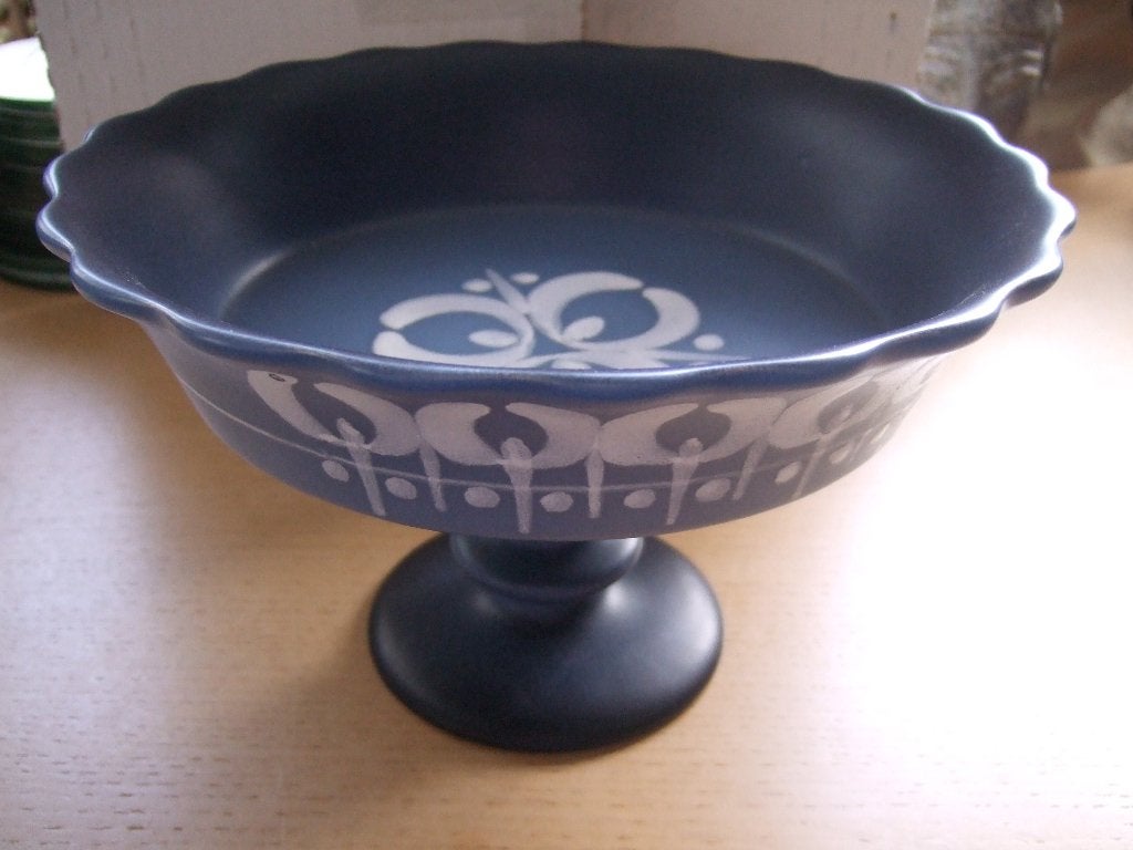 Flora Gouda aardewerk plateel Lotus 951 fruitschaal, Ophalen of Verzenden