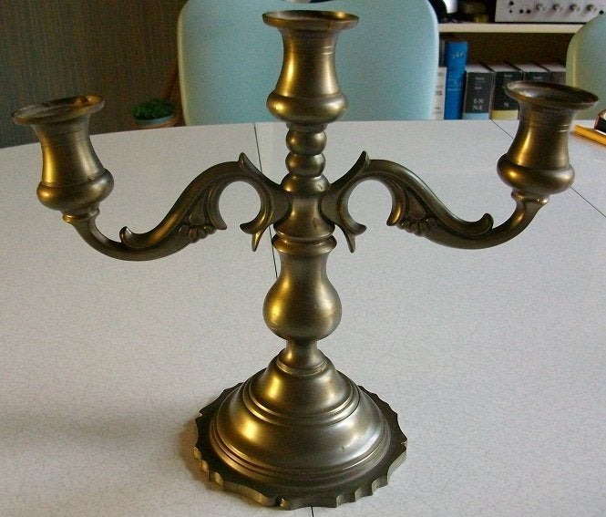 Real Pewter kandelaar, Antiek en Kunst, Ophalen of Verzenden