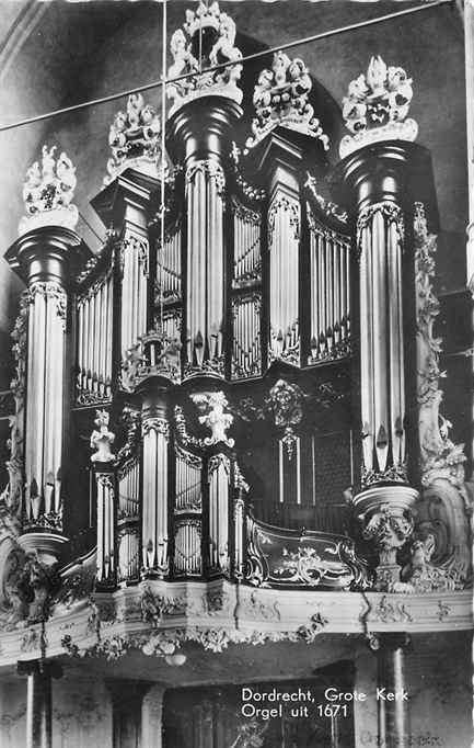 301-360-007 Dordrecht Grote Kerk Orgel, Verzenden, Voor 1920, Zuid-Holland