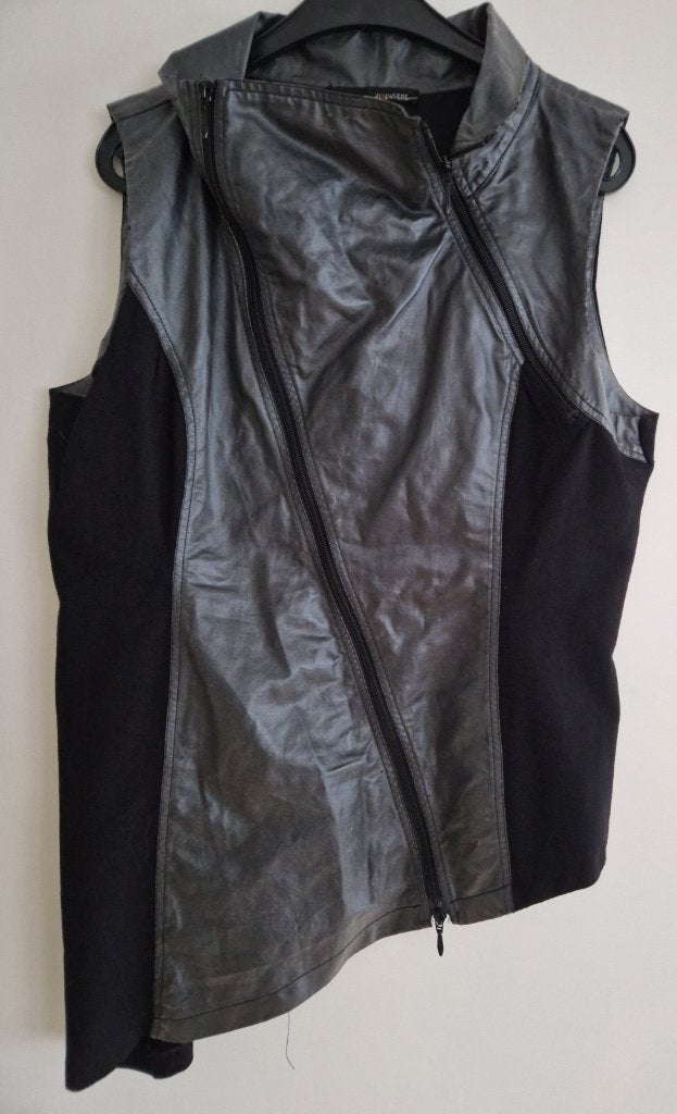Elsewhere leatherlook tuniek XXL, nieuwstaat!, Kleding | Dames, Elsewhere, Zwart, Maat 46/48 (XL) of groter, Ophalen of Verzenden
