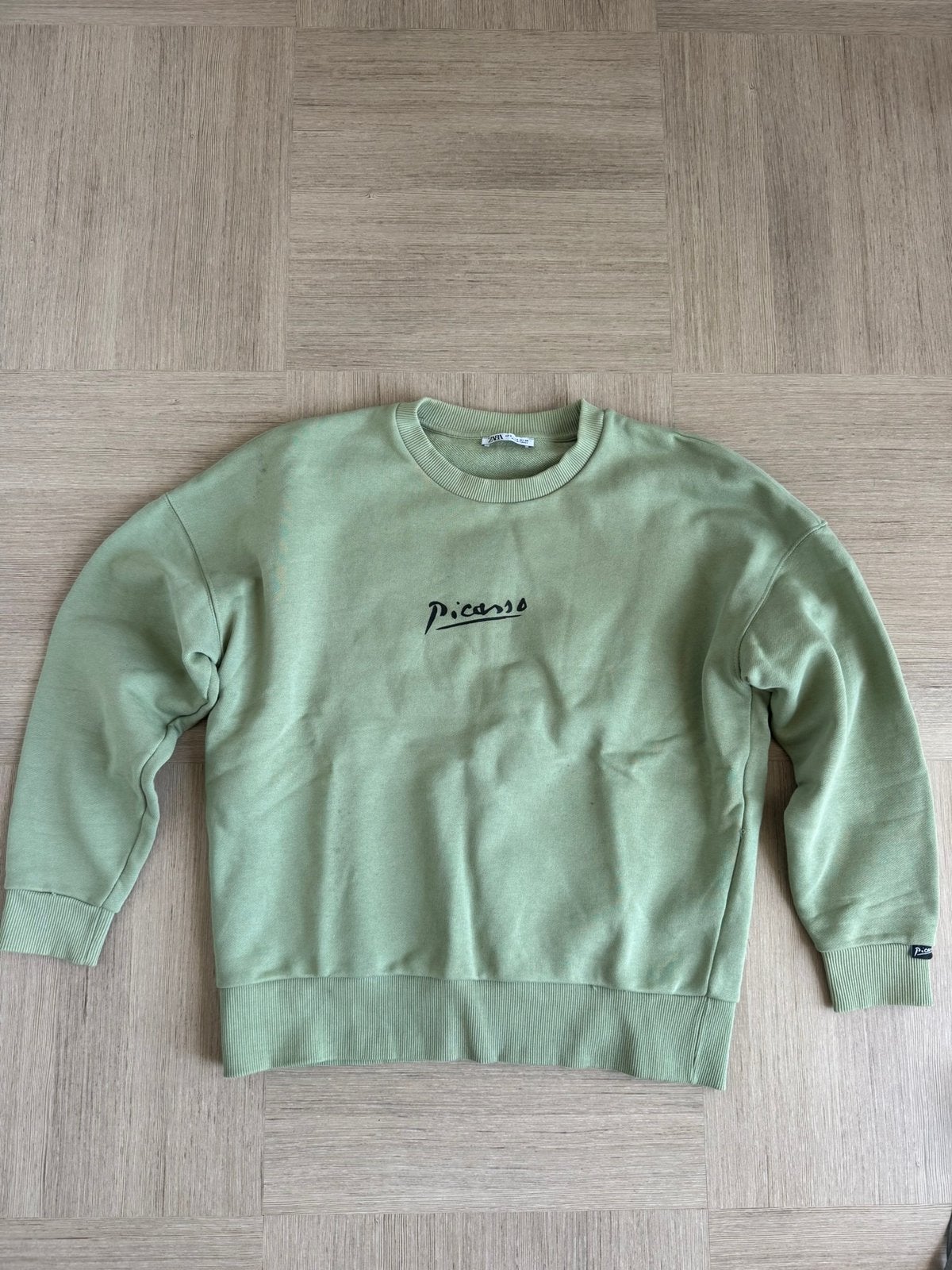 Zara Picasso sweater maat S groen, Kleding | Heren, Ophalen of Verzenden, Zo goed als nieuw, Groen