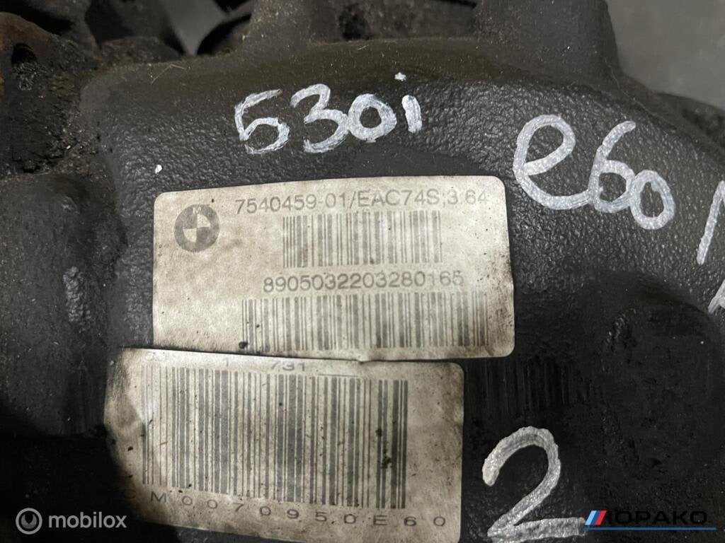 Differentieel BMW 5 serie E60 E61 530i N52 3.64 - 7540459-01, Gebruikt, Einsteinlaan 5 rijswijk, Bmw, Ophalen of Verzenden