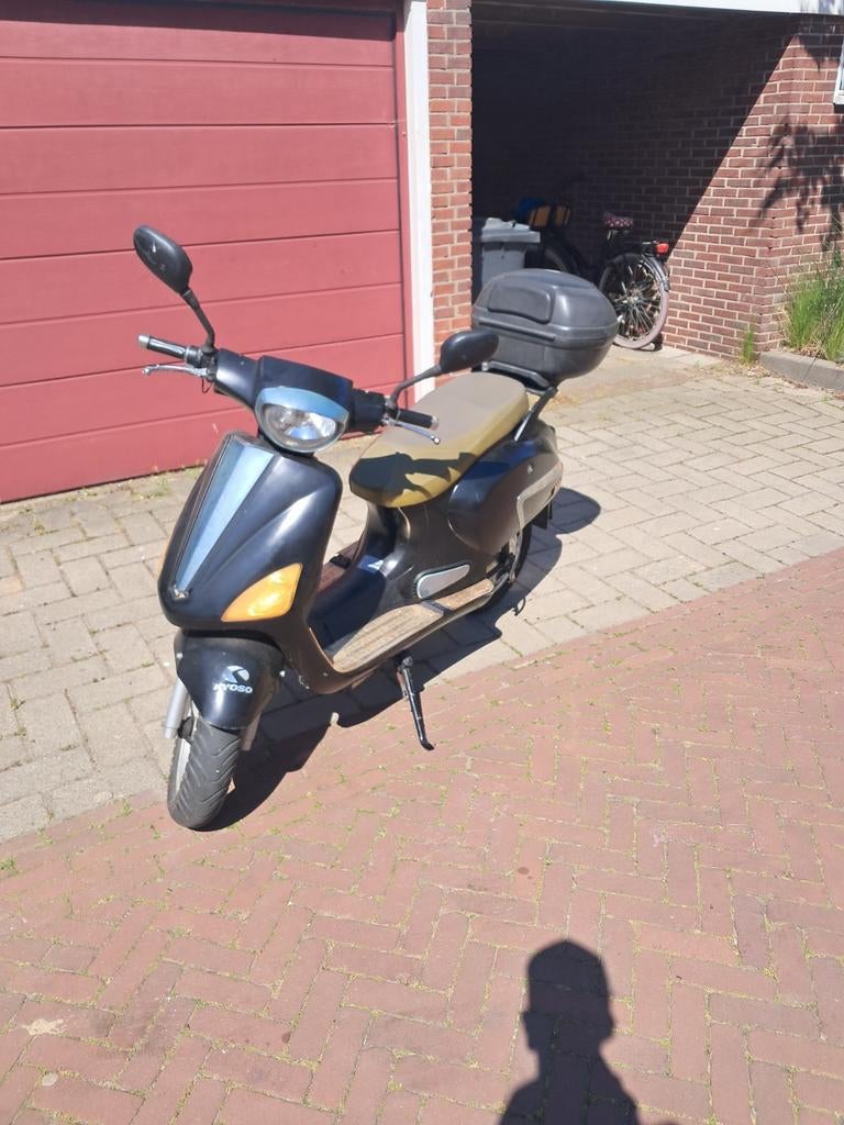 Elektrische kyoso scooter rijdt lekker, Overige merken, Gebruikt, Elektrisch, Ophalen of Verzenden