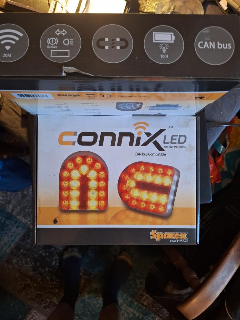 Connix LED Draadloze Aanhanger Verlichting Set, Auto diversen, Aanhangwagen-onderdelen, Ophalen of Verzenden